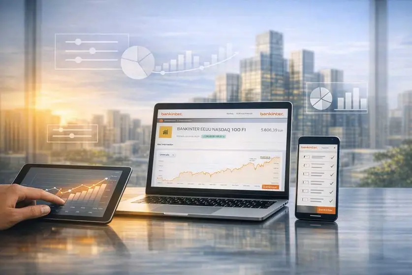 Las nuevas funcionalidades se articulan en torno a tres pilares que mejoran la capacidad de gesti&oacute;n del cliente: Fichas Navegables m&aacute;s visuales y did&aacute;cticas, un Buscador m&aacute;s potente y personalizado y un Comparador de Fondos m&aacute;s detallado. (Bankinter)