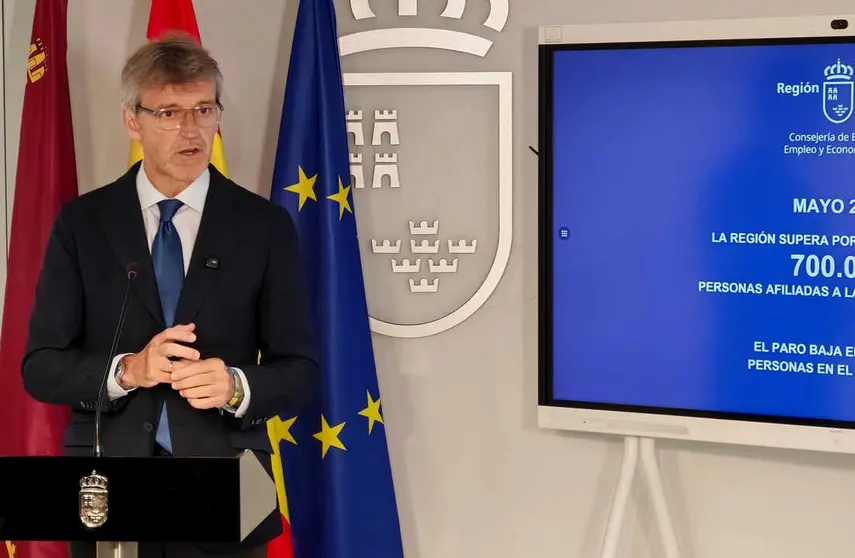 El consejero de Empresa y Empleo, Luis Alberto Mar&iacute;n. (CARM)