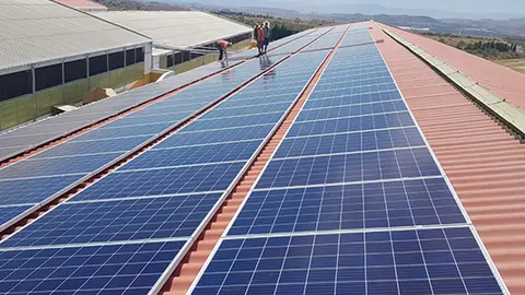 Placas solares.
