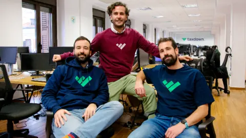 Joaqu&iacute;n Fern&aacute;ndez, &Aacute;lvaro Falcones y Enrique Garc&iacute;a, Fundadores TaxDown