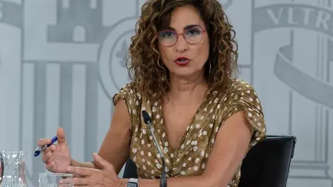 Imagen de archivo de la ministra de Hacienda, Mar&iacute;a Jes&uacute;s Montero, explicando los acuerdos adoptados en el Consejo de Ministros. (Gobierno de Espa&ntilde;a)
