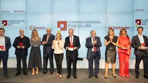Entrega del Premio Nacional Pyme del A&ntilde;o de la edici&oacute;n 2022. (Archivo) 