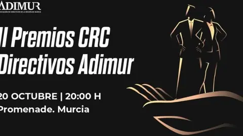 La Gala de los II Premios CRC Directivos Adimur 2023 se celebrar&aacute; el viernes 20 de octubre. 