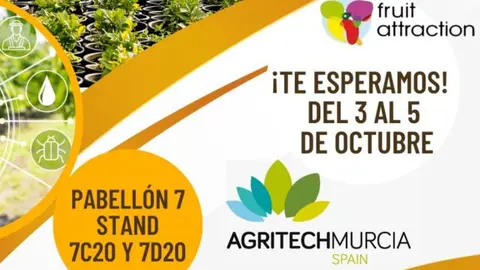 La vanguardia tecnol&oacute;gica de la Regi&oacute;n de Murcia en el sector agro se muestra en los stands 7C20 y 7D20 en el pabell&oacute;n 7. 