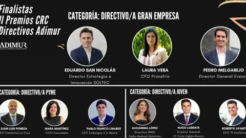 _En total son cinco categor&iacute;as y sus candidaturas han sido propuestas y votadas por los m&aacute;s de 300 asociados a ADIMUR.