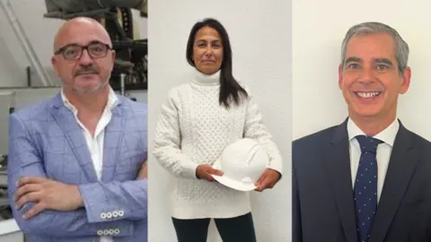 Salvador Bernal (Talasur), Ainhoa Alonso Morales y Enrique Fern&aacute;ndez Delgado (Urdecon).