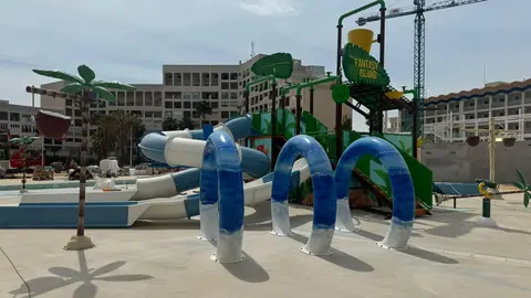 Imagen de una de las zonas (en construcci&oacute;n) de uno de los nuevos parques acu&aacute;ticos con los que contar&aacute; Magic World Resort ('Magic Splash Adventure').