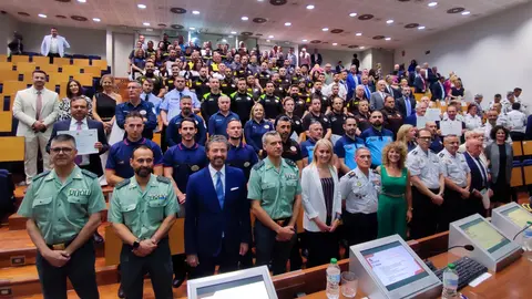Las Fuerzas y Cuerpos de Seguridad del Estado entregan sus menciones y reconocimientos a vigilantes y equipos t&eacute;cnicos de seguridad privada, con motivo del D&iacute;a de la Seguridad Privada, celebrada en FREMM.