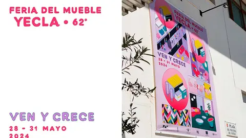 Cartel de la 62 edici&oacute;n de la Feria del Mueble Yecla (FMY).