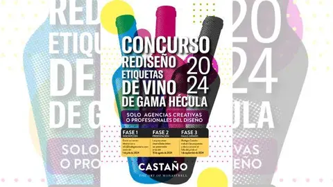 Cartel del concurso de Bodegas Casta&ntilde;o.