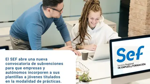 Abierta la nueva convocatoria de ayudas para que las empresas incorporen a j&oacute;venes bajo la modalidad de pr&aacute;cticas no laborales.
