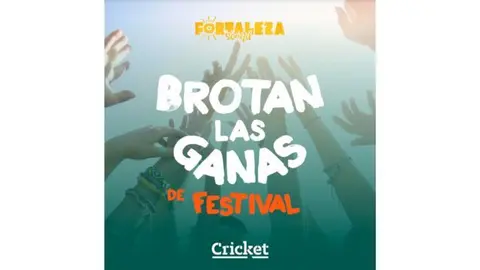 Imagen del cartel de Cricket anunciando su colaboraci&oacute;n con el festival.