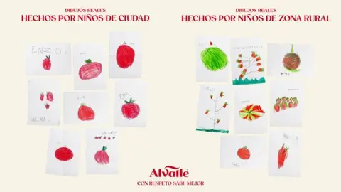 Alvalle realiza un experimento educativo con ni&ntilde;os para mostrar las distintas variedades de tomates de sus gazpachos.