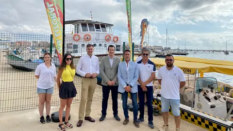 Inauguraci&oacute;n del nuevo servicio de transporte en el puerto de Lo Pag&aacute;n (San Pedro del Pinatar).