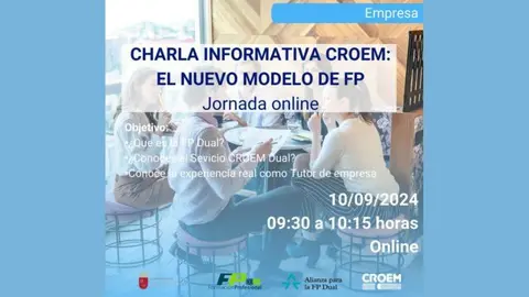 Cartel sobre la charla.