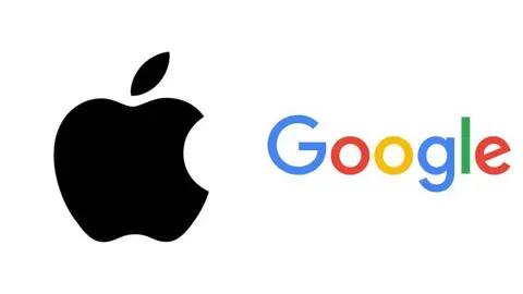 Logos de Apple y Google.