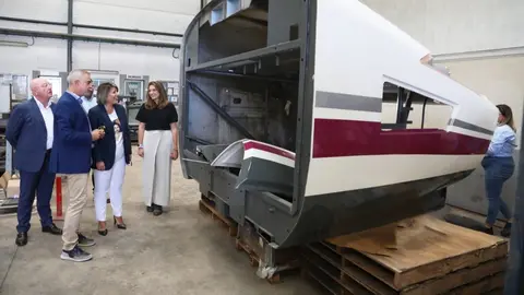 Visita de la alcaldesa, Noelia Arroyo, a la empresa Herjimar en el Pol&iacute;gono de Los Camachos.