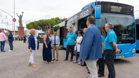 Presentaci&oacute;n de los nuevos autobuses h&iacute;bridos de transporte urbano de Cartagena.
