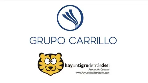 Imagen de los logos de Carrillo Asesores y la Asociaci&oacute;n Cultural 'Hay un tigre detr&aacute;s de ti'.