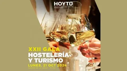 Cartel de la Gala de la Hosteler&iacute;a y del Turismo 2024 de HoyT&uacute;.