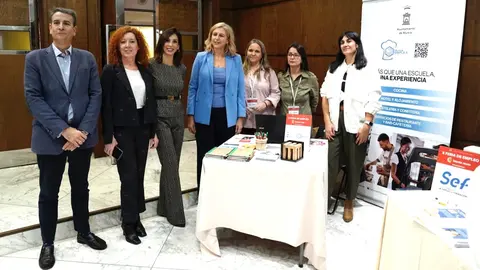 Inauguraci&oacute;n de la Feria de Empleo en la C&aacute;mara de Comercio de Murcia.