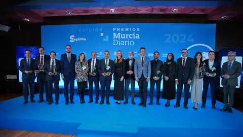Imagen de los ganadores de la III Edici&oacute;n de los Premios Murcia Diario.