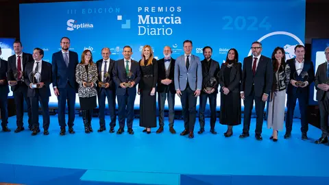 Imagen de los ganadores de la III Edici&oacute;n de los Premios Murcia Diario.
