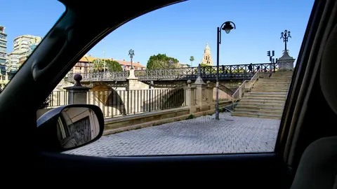 Imagen de Murcia desde el interior de un veh&iacute;culo. (BlaBlaCar)