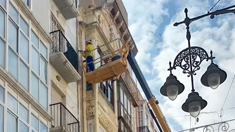 Urbanismo ejecuta arreglos de forma subsidiaria en dos edificios del casco hist&oacute;rico. (Ayuntamiento de Cartagena)