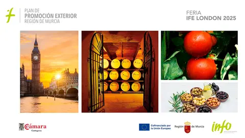 Cartel de la Regi&oacute;n de Murcia para la feria IFE London 2025. (CARM)