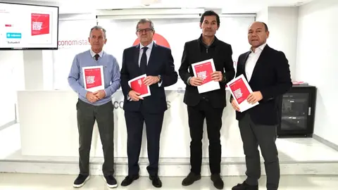 Imagen de archivo de la presentaci&oacute;n de las Predicciones econ&oacute;micas en el trienio 2024-2026 de la Regi&oacute;n de Murcia. (Fidedigno)