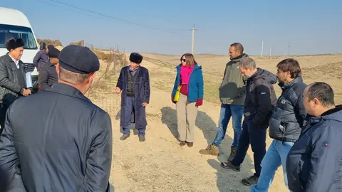 Delegaci&oacute;n murciana durante una de las visitas a Uzbekist&aacute;n. (CARM)