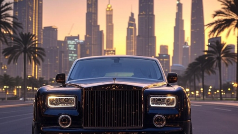 Alquiler de Rolls Royce en Dub&aacute;i: experimente un servicio de ch&oacute;fer de lujo con estilo. Foto / IA
