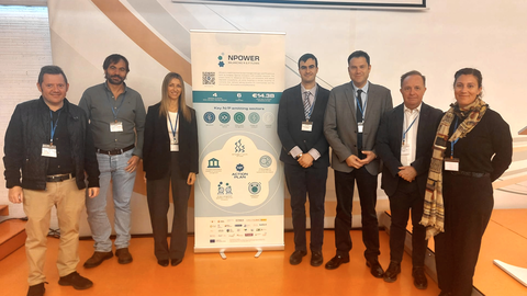 El director del IMIDA y el director general del Agua en la presentaci&oacute;n del proyecto NPower en Cartagena. (CARM)