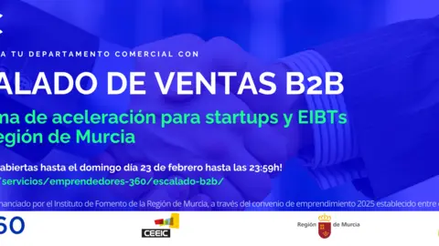 Cartel del programa &lsquo;Escalado B2B&rsquo; de COEC. (COEC)