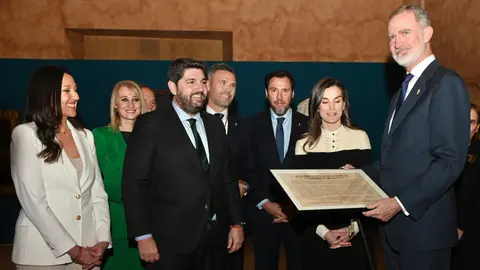El presidente de la Comunidad, Fernando L&oacute;pez Miras, acompa&ntilde;&oacute; hoy a Sus Majestades los Reyes de Espa&ntilde;a en su visita oficial a Caravaca de la Cruz. (CARM)