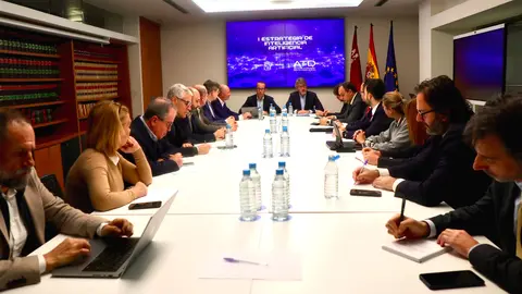 Un momento del primer encuentro de trabajo para el desarrollo de la Estrategia de Inteligencia Artificial de la Regi&oacute;n. (CARM)