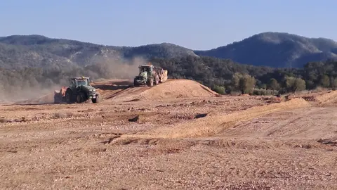 Obras de Red El&eacute;ctrica en Abanilla. (Red El&eacute;ctrica)