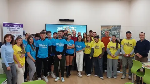 Un grupo del CIFP Polit&eacute;cnico de Murcia que ha participado en el Escape-box de la Fundaci&oacute;n Laboral de la Construcci&oacute;n de la Regi&oacute;n. (FLC)