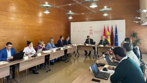 Reuni&oacute;n del Consejo de Administraci&oacute;n y la Junta General de Accionistas de Mercamurcia. (Ayuntamiento de Murcia)