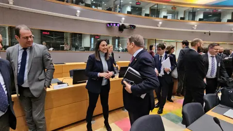 La consejera Sara Rubira en la reuni&oacute;n del Consejo de Agricultura y Pesca de la UE que se ha celebrado este lunes en Bruselas. (CARM)
