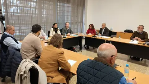 La consejera Sara Rubira durante la reuni&oacute;n del grupo de trabajo de hort&iacute;colas de la comisi&oacute;n territorial del Seguro Agrario celebrada este viernes. (CARM)