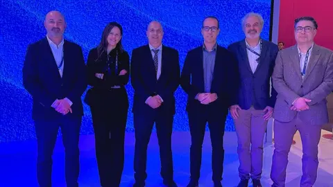 Integrantes de la delegaci&oacute;n regional que ha participado en el Mobile World Congress. (CARM)
