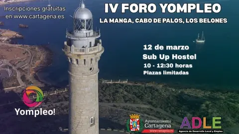 Cartel del IV Foro YOMPLEO. (Ayuntamiento de Cartagena)