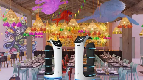 Imagen render de una de las &aacute;reas de restauraci&oacute;n del resort. (Magic World)