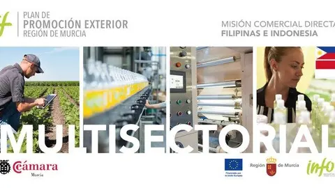 Cartel de la misi&oacute;n comercial directa a Filipinas e Indonesia. (CARM)
