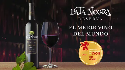 Pata Negra Valdepe&ntilde;as Reserva 2018, Mejor Vino del Mundo. (Garc&iacute;a Carri&oacute;n)