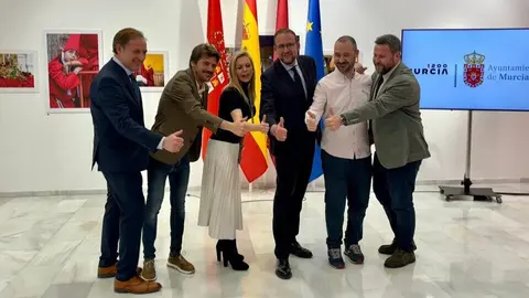 Rueda de prensa previa al inicio de la celebraci&oacute;n del D&iacute;a de la Marinera. (Ayuntamiento de Murcia)