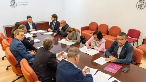 Comisi&oacute;n de Hacienda del consistorio cartagenero. (Ayuntamiento de Cartagena)