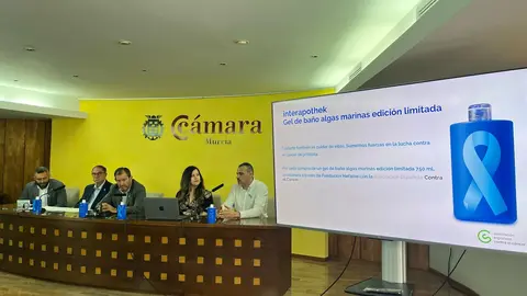 Persentaci&oacute;n de la nueva campa&ntilde;a de Hefame para ayudar a la AECC en la lucha contra el c&aacute;ncer de pr&oacute;stata. (Hefame)